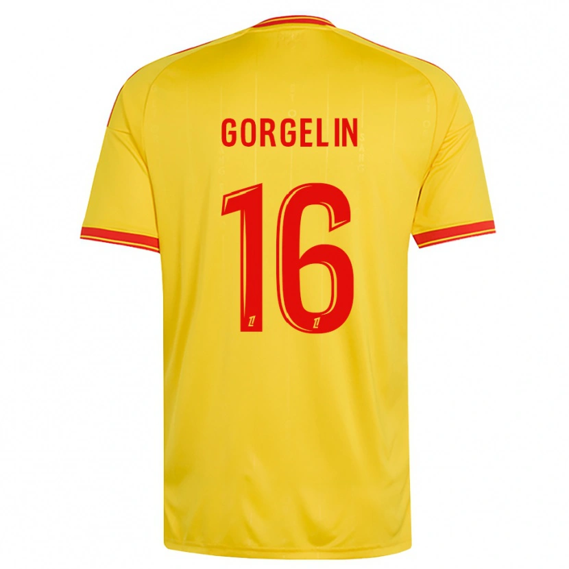 Danxen Kinder Mathieu Gorgelin #16 Gold Orange Rot Heimtrikot Trikot 2026/27 T-Shirt Österreich