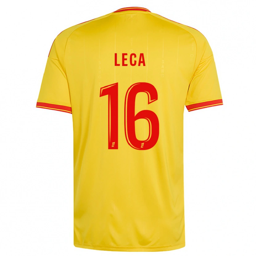 Danxen Kinder Jean-Louis Leca #16 Gold Orange Rot Heimtrikot Trikot 2026/27 T-Shirt Österreich