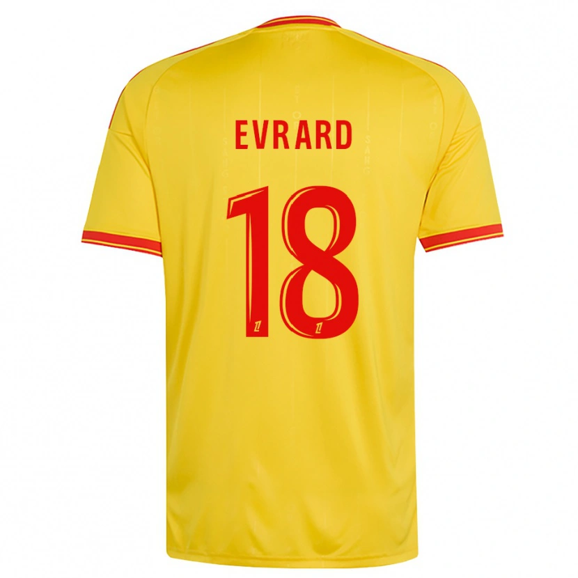 Danxen Kinder Julia Evrard #18 Gold Orange Rot Heimtrikot Trikot 2026/27 T-Shirt Österreich