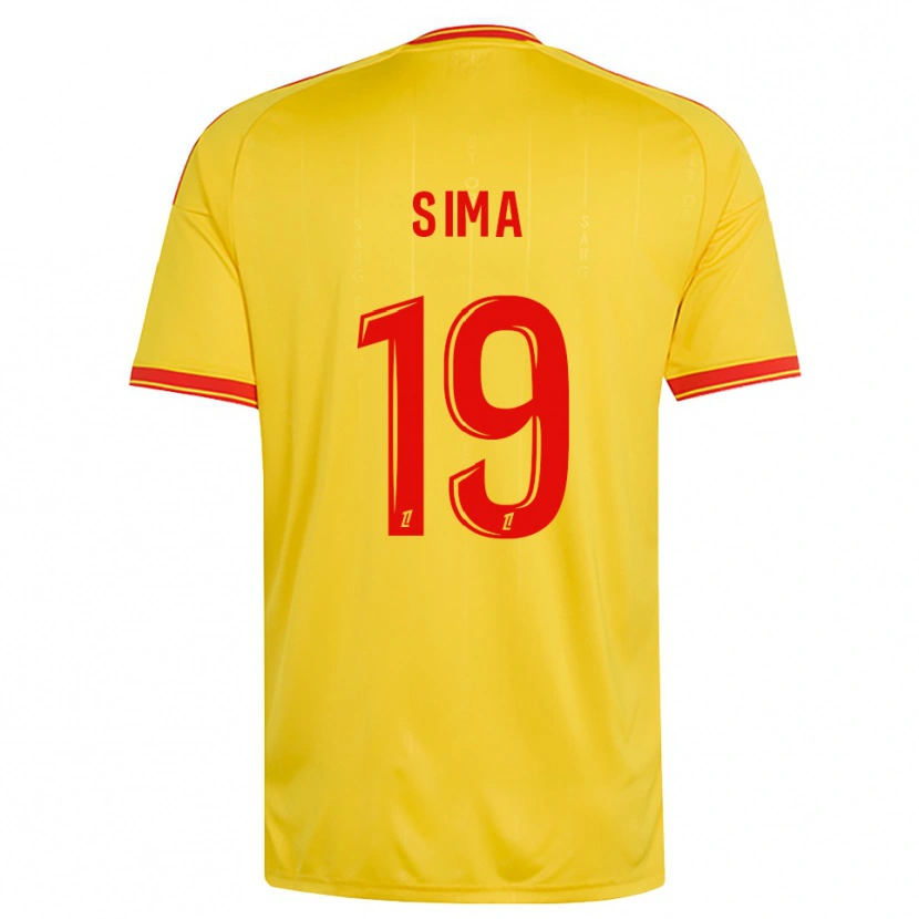 Danxen Kinder Abdallah Sima #19 Gold Orange Rot Heimtrikot Trikot 2026/27 T-Shirt Österreich