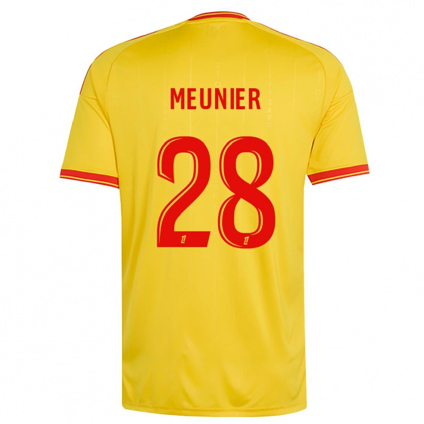 Danxen Kinder Jennifer Meunier #28 Gold Orange Rot Heimtrikot Trikot 2026/27 T-Shirt Österreich