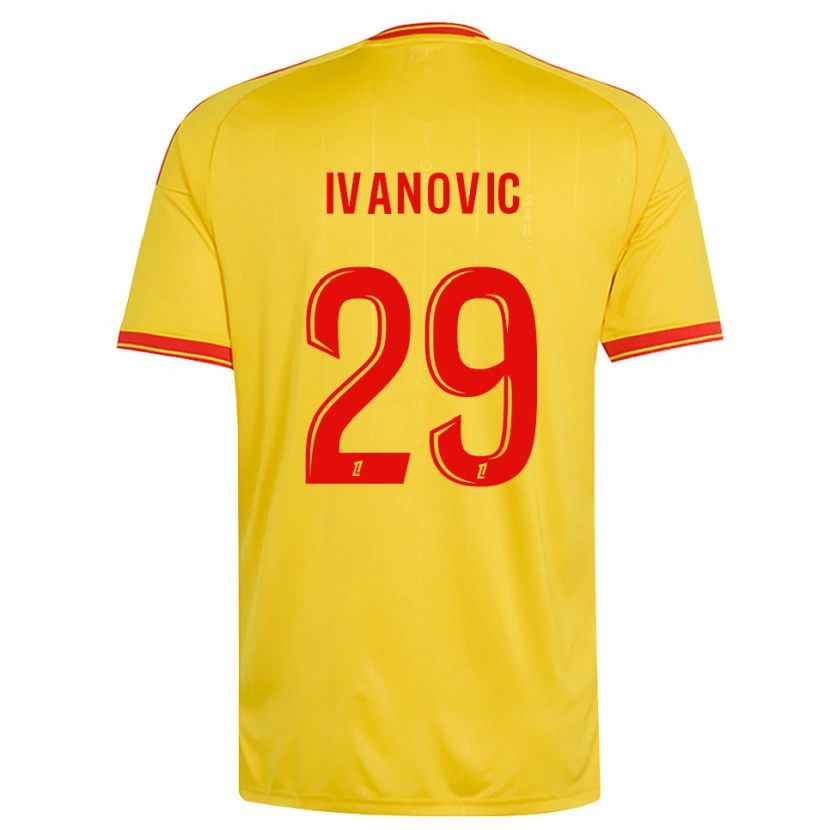Danxen Kinder Franjo Ivanović #29 Gold Orange Rot Heimtrikot Trikot 2026/27 T-Shirt Österreich