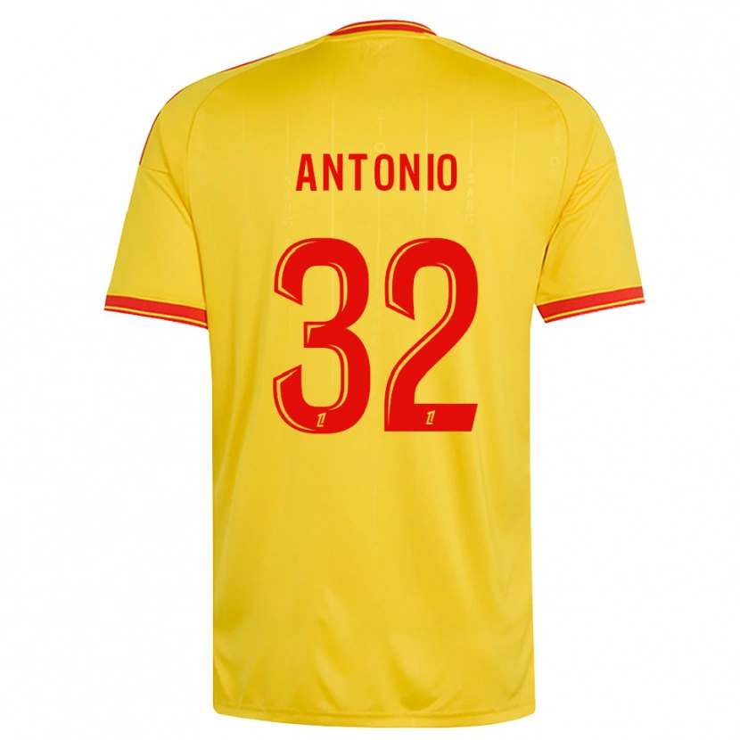 Danxen Kinder Kyllian Antonio #32 Gold Orange Rot Heimtrikot Trikot 2026/27 T-Shirt Österreich