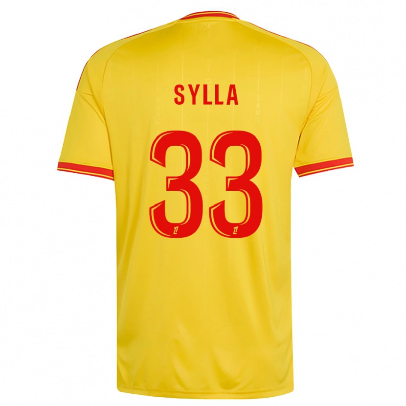 Danxen Kinder Fodé Sylla #33 Gold Orange Rot Heimtrikot Trikot 2026/27 T-Shirt Österreich
