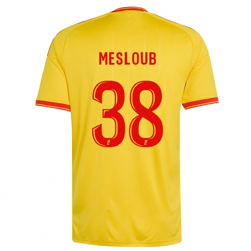 Danxen Kinder Mezian Mesloub #38 Gold Orange Rot Heimtrikot Trikot 2026/27 T-Shirt Österreich