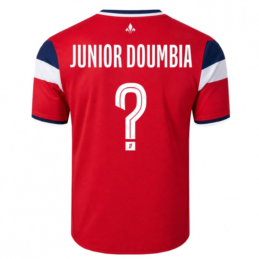 Danxen Kinder Samba Junior Doumbia #0 Rot Weiß Königsblau Heimtrikot Trikot 2026/27 T-Shirt Österreich