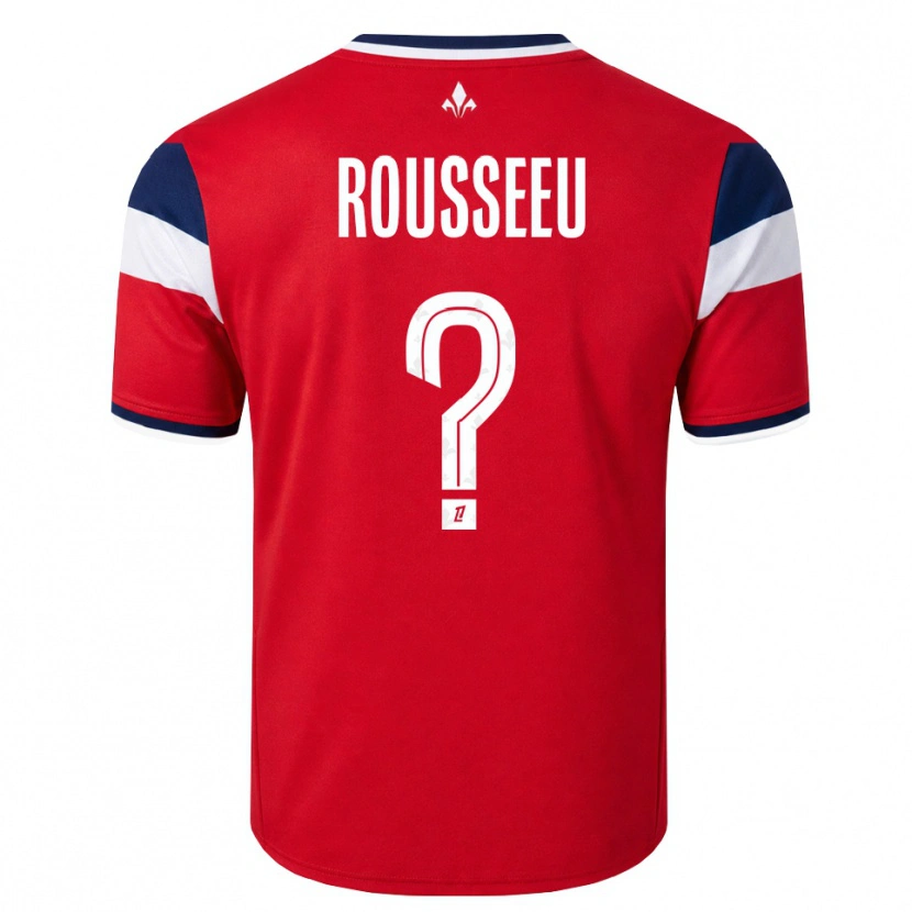 Danxen Kinder Justine Rousseeu #0 Rot Weiß Königsblau Heimtrikot Trikot 2026/27 T-Shirt Österreich
