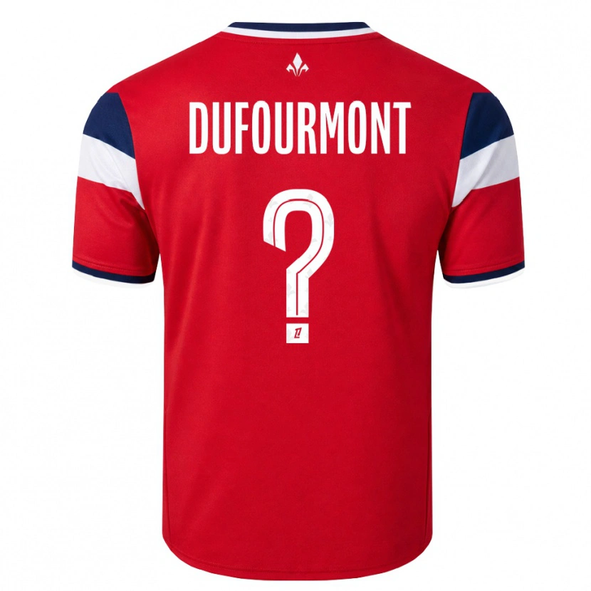 Danxen Kinder Eléa Dufourmont #0 Rot Weiß Königsblau Heimtrikot Trikot 2026/27 T-Shirt Österreich