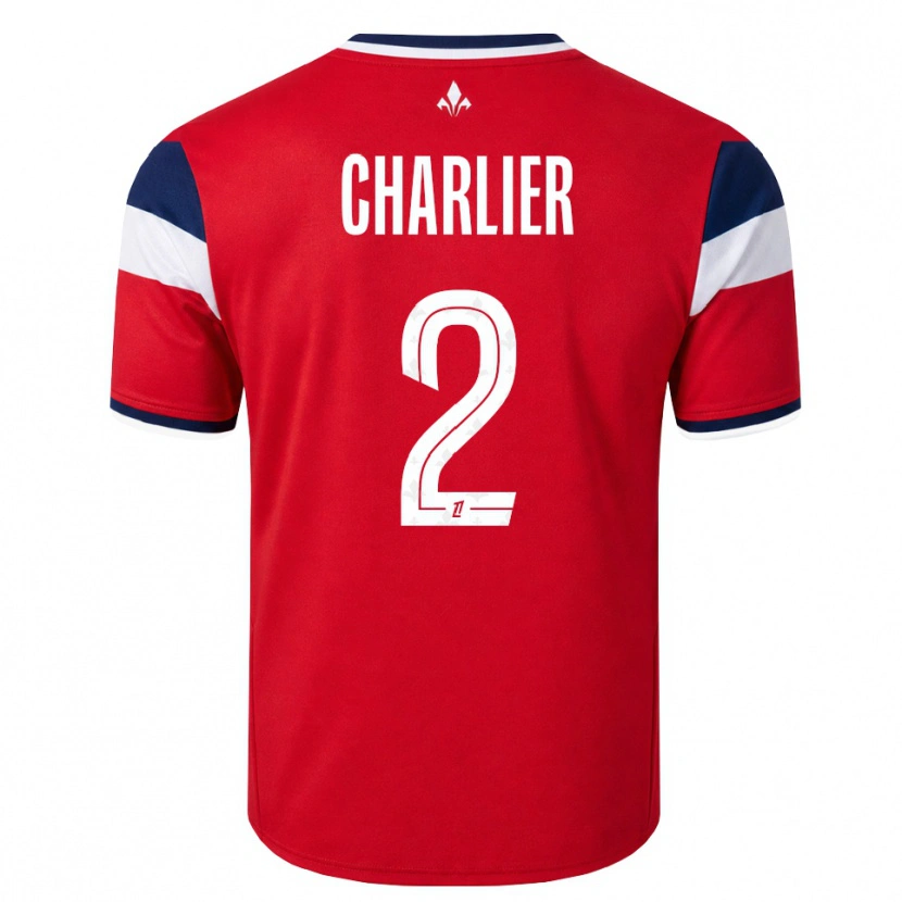 Danxen Kinder Amaury Charlier #2 Rot Weiß Königsblau Heimtrikot Trikot 2026/27 T-Shirt Österreich