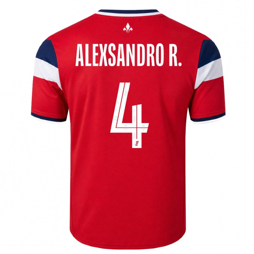 Danxen Kinder Alexsandro Victor De Souza Ribeiro #4 Rot Weiß Königsblau Heimtrikot Trikot 2026/27 T-Shirt Österreich