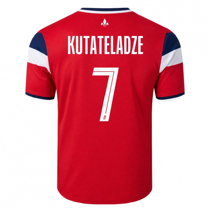 Danxen Kinder Alexandre Kutateladze #7 Rot Weiß Königsblau Heimtrikot Trikot 2026/27 T-Shirt Österreich