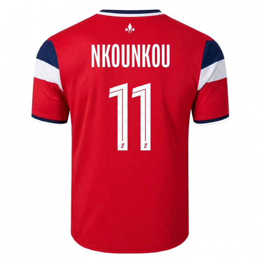 Danxen Kinder Evrack Nkounkou #11 Rot Weiß Königsblau Heimtrikot Trikot 2026/27 T-Shirt Österreich