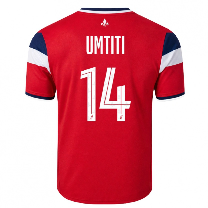 Danxen Kinder Samuel Umtiti #14 Rot Weiß Königsblau Heimtrikot Trikot 2026/27 T-Shirt Österreich