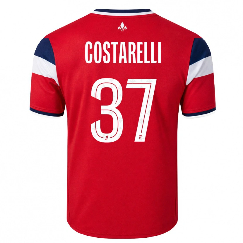 Danxen Kinder Morgan Costarelli #37 Rot Weiß Königsblau Heimtrikot Trikot 2026/27 T-Shirt Österreich