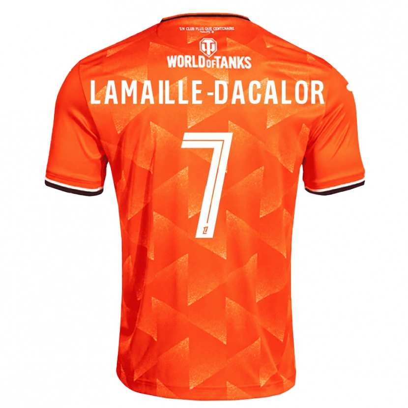 Danxen Kinder Olan Lamaille-Dacalor #7 Orange Weiß Schwarz Heimtrikot Trikot 2026/27 T-Shirt Österreich