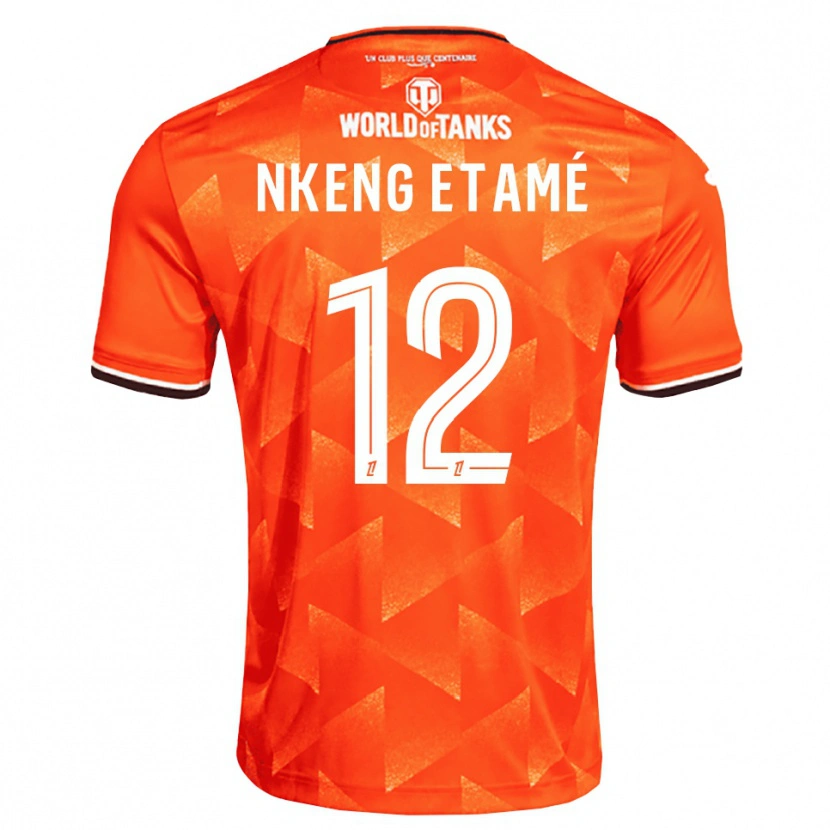 Danxen Kinder Shaï Nkeng Etamé #12 Orange Weiß Schwarz Heimtrikot Trikot 2026/27 T-Shirt Österreich