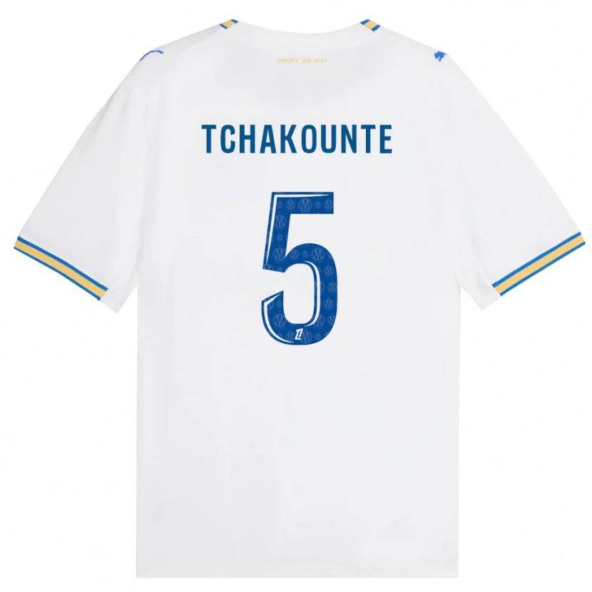 Danxen Kinder Annaëlle Tchakounté #5 Dodgerblau Weiß Heimtrikot Trikot 2026/27 T-Shirt Österreich