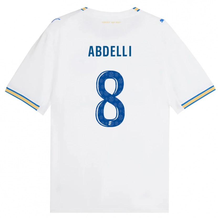 Danxen Kinder Himad Abdelli #8 Dodgerblau Weiß Heimtrikot Trikot 2026/27 T-Shirt Österreich