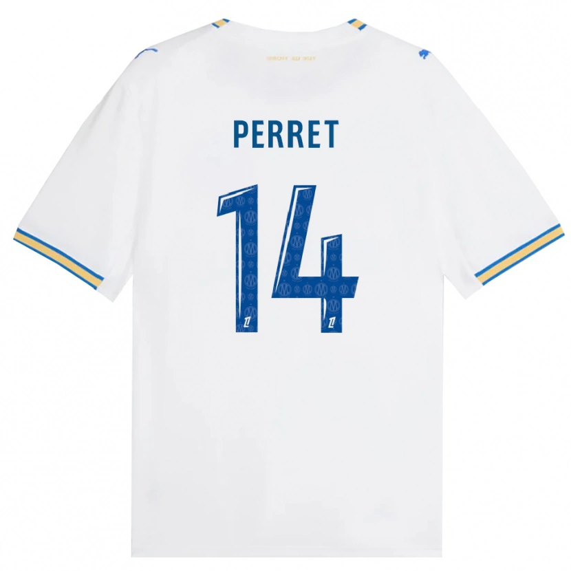 Danxen Kinder Jenny Perret #14 Dodgerblau Weiß Heimtrikot Trikot 2026/27 T-Shirt Österreich