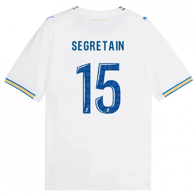 Danxen Kinder Julie Ségrétain #15 Dodgerblau Weiß Heimtrikot Trikot 2026/27 T-Shirt Österreich