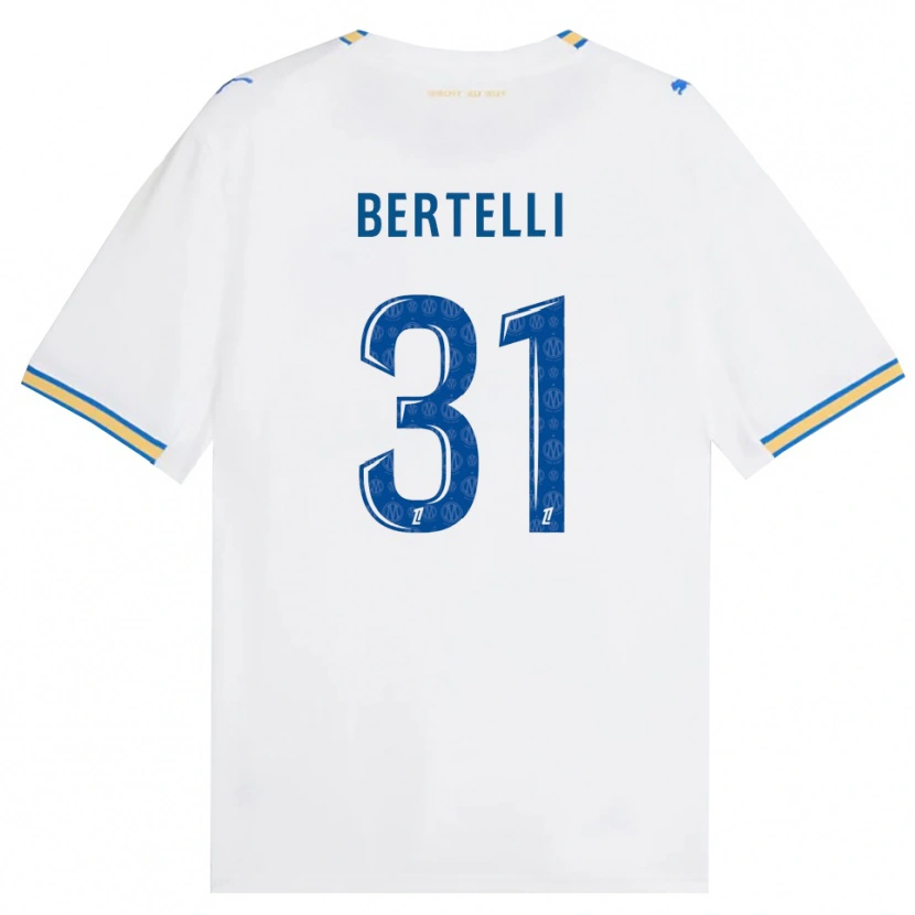 Danxen Kinder Ugo Bertelli #31 Dodgerblau Weiß Heimtrikot Trikot 2026/27 T-Shirt Österreich