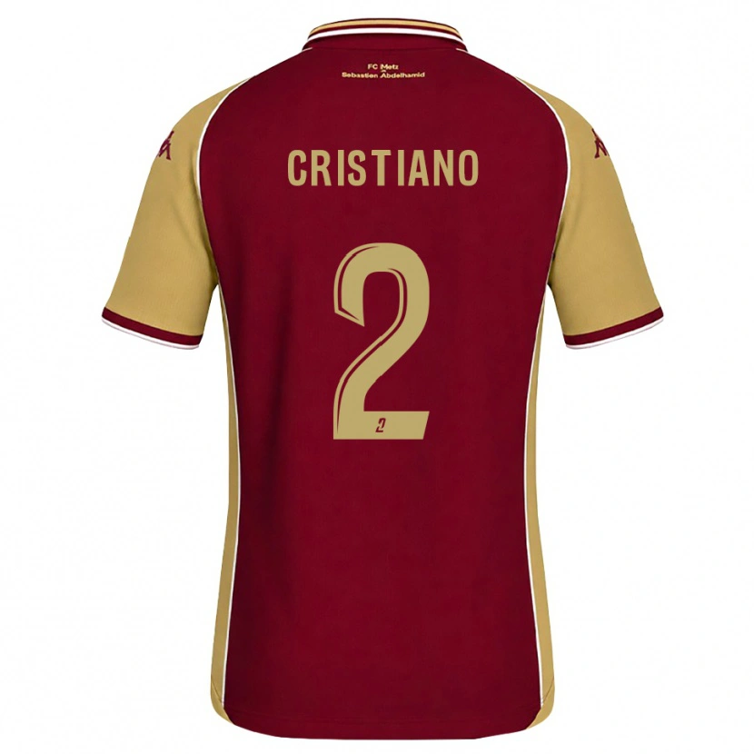 Danxen Kinder Cristiano De Castro Rolo #2 Goldrute Dunkelrot Heimtrikot Trikot 2026/27 T-Shirt Österreich