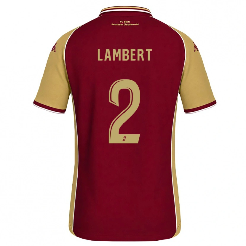 Danxen Kinder Anaïs Lambert #2 Goldrute Dunkelrot Heimtrikot Trikot 2026/27 T-Shirt Österreich