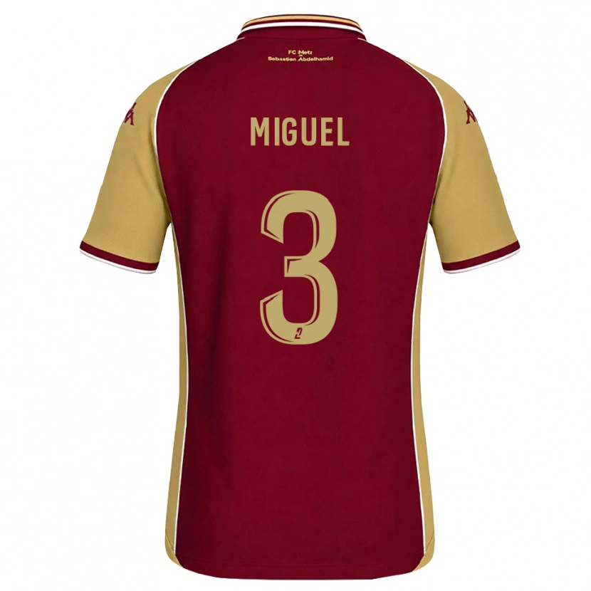Danxen Kinder Florian Miguel #3 Goldrute Dunkelrot Heimtrikot Trikot 2026/27 T-Shirt Österreich
