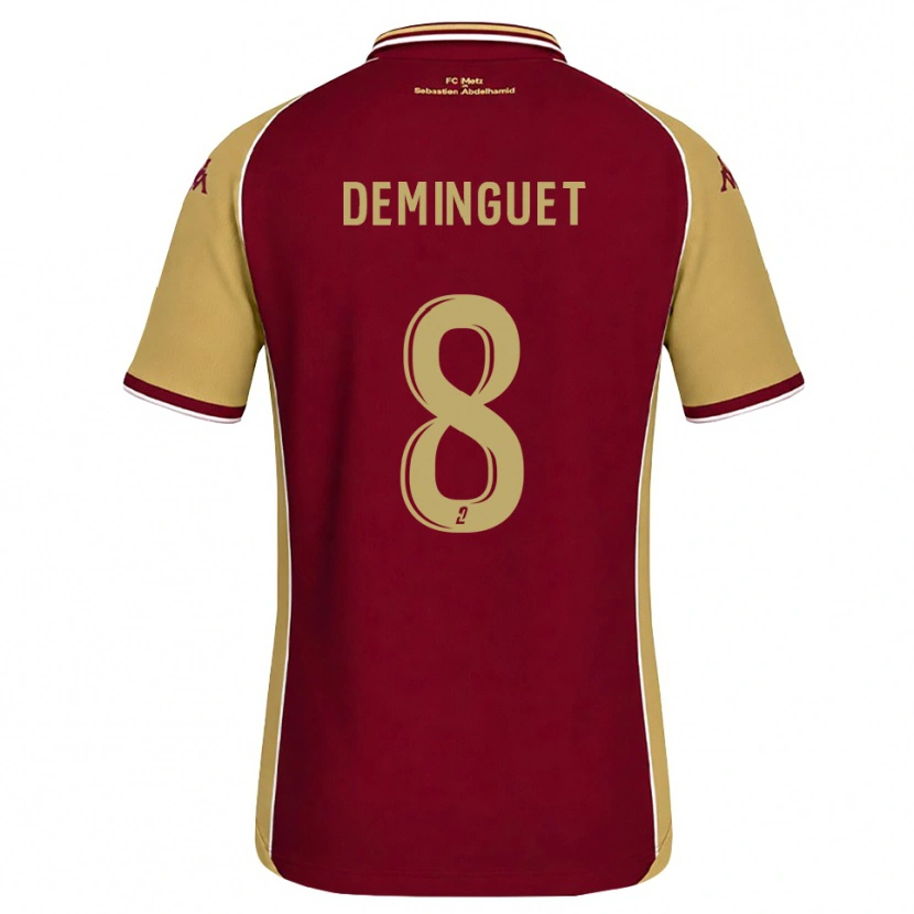 Danxen Kinder Jessy Deminguet #8 Goldrute Dunkelrot Heimtrikot Trikot 2026/27 T-Shirt Österreich