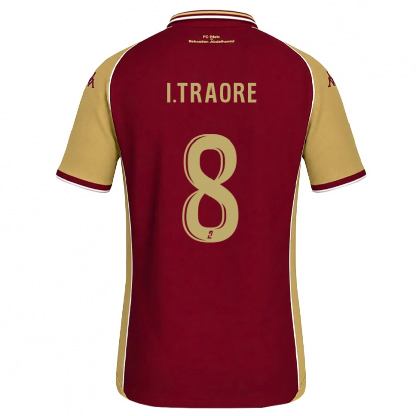 Danxen Kinder Ismaël Traoré #8 Goldrute Dunkelrot Heimtrikot Trikot 2026/27 T-Shirt Österreich