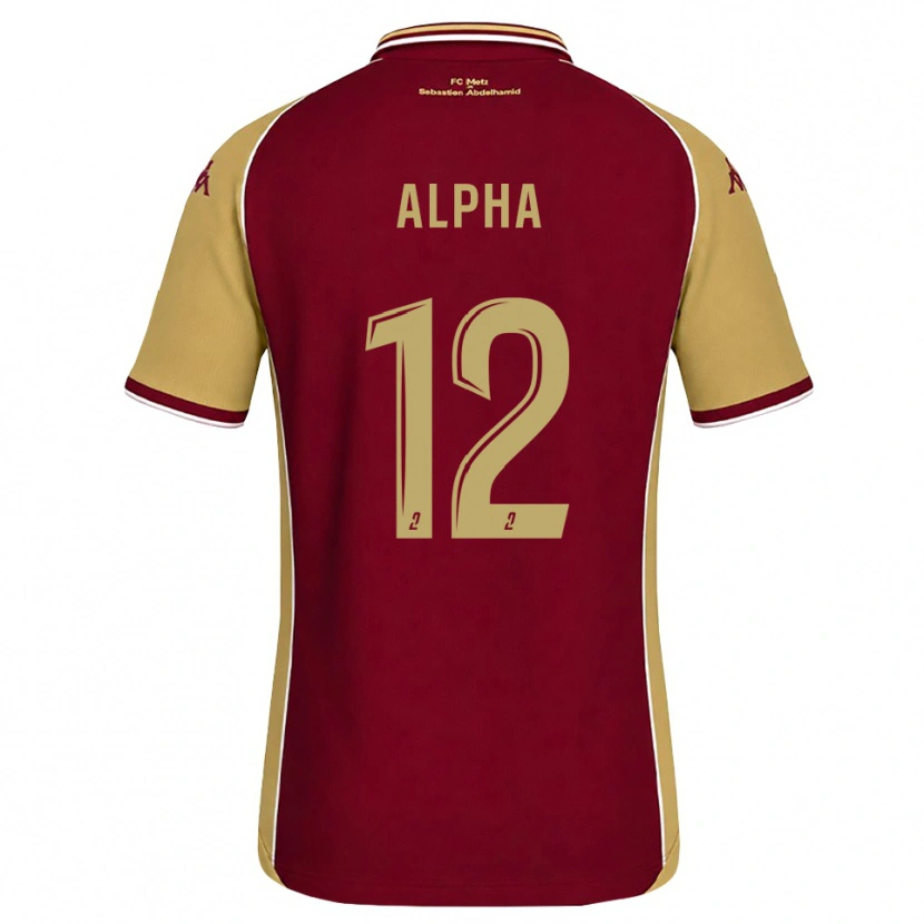 Danxen Kinder Alpha Touré #12 Goldrute Dunkelrot Heimtrikot Trikot 2026/27 T-Shirt Österreich