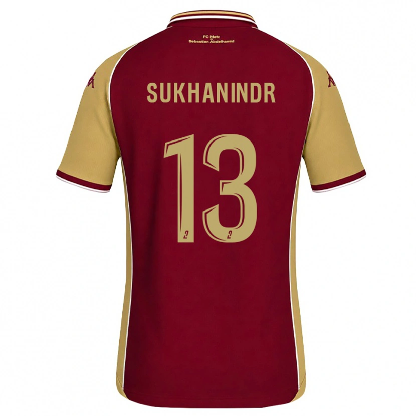 Danxen Kinder Suparith Sukhanindr #13 Goldrute Dunkelrot Heimtrikot Trikot 2026/27 T-Shirt Österreich