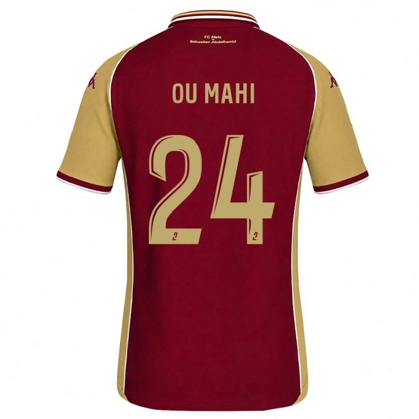 Danxen Kinder Inès Ou Mahi #24 Goldrute Dunkelrot Heimtrikot Trikot 2026/27 T-Shirt Österreich