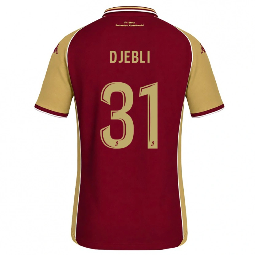 Danxen Kinder Assia Djebli #31 Goldrute Dunkelrot Heimtrikot Trikot 2026/27 T-Shirt Österreich