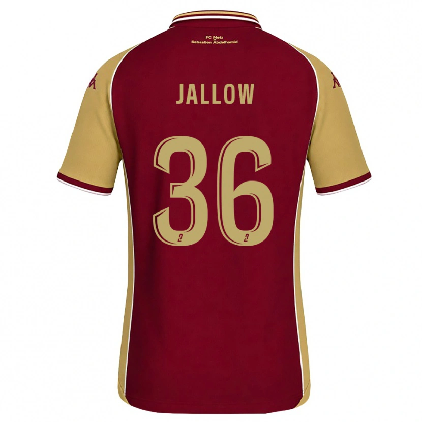 Danxen Kinder Ablie Jallow #36 Goldrute Dunkelrot Heimtrikot Trikot 2026/27 T-Shirt Österreich