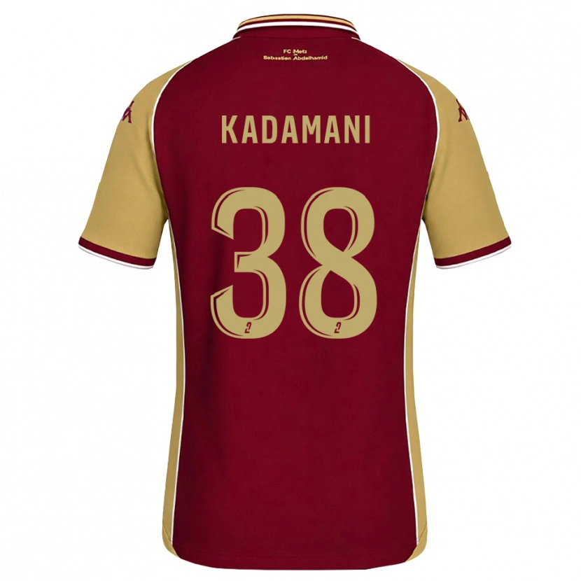 Danxen Kinder Hamza Kadamani #38 Goldrute Dunkelrot Heimtrikot Trikot 2026/27 T-Shirt Österreich