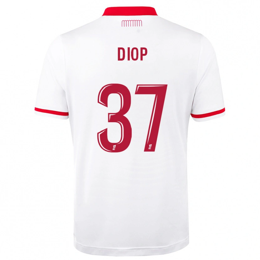 Danxen Kinder Edan Diop #37 Rot Weiß Heimtrikot Trikot 2026/27 T-Shirt Österreich