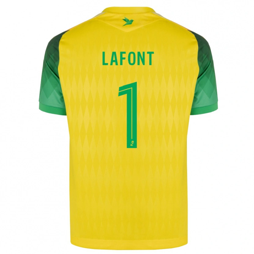 Danxen Kinder Alban Lafont #1 Gelb Grün Rot Heimtrikot Trikot 2026/27 T-Shirt Österreich