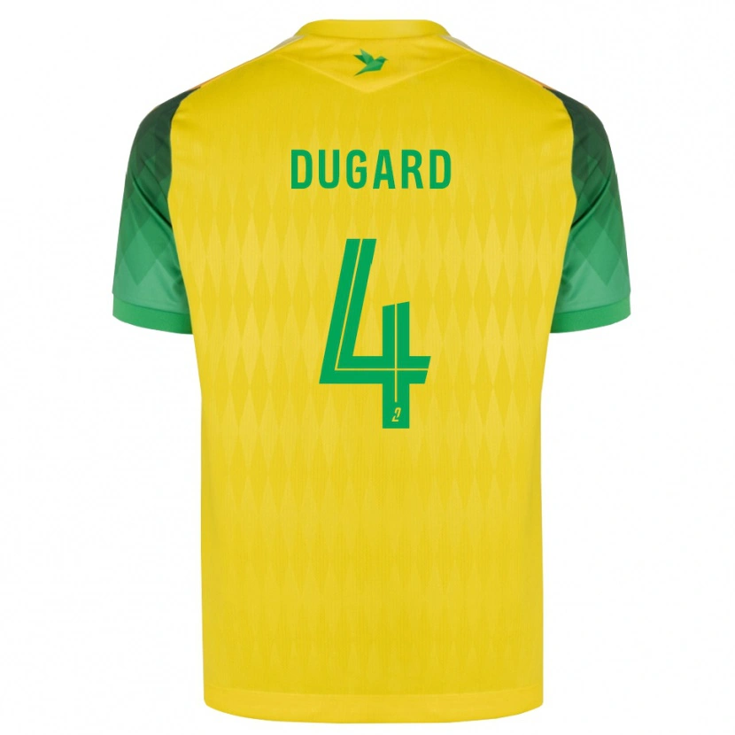 Danxen Kinder Taïgy Dugard #4 Gelb Grün Rot Heimtrikot Trikot 2026/27 T-Shirt Österreich