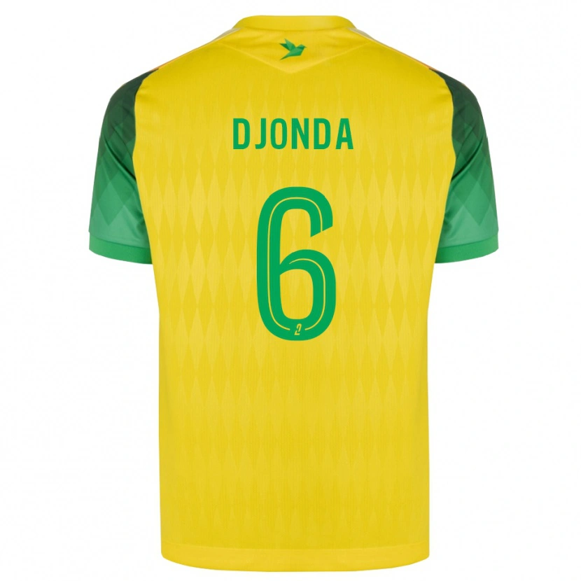 Danxen Kinder Christian Djonda #6 Gelb Grün Rot Heimtrikot Trikot 2026/27 T-Shirt Österreich
