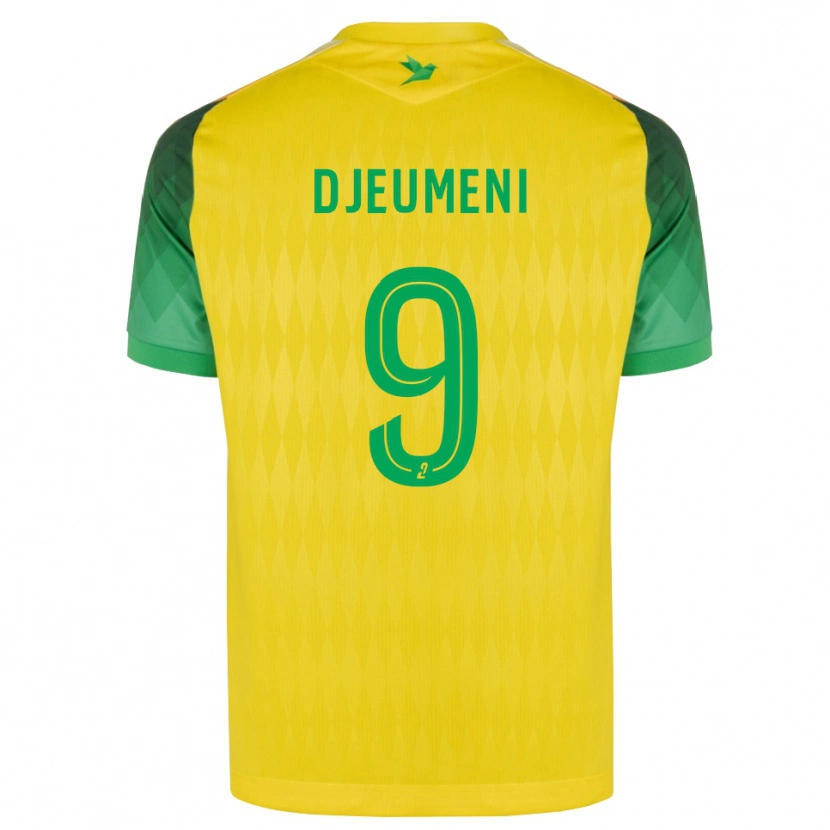 Danxen Kinder Kevy Djeumeni #9 Gelb Grün Rot Heimtrikot Trikot 2026/27 T-Shirt Österreich