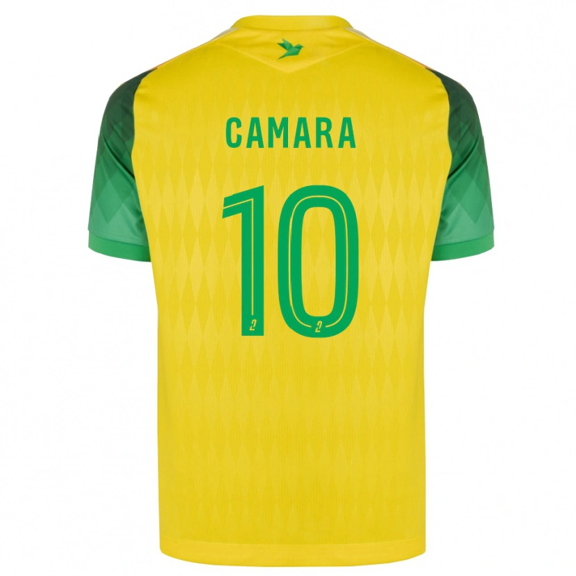 Danxen Kinder Ibrahim Camara #10 Gelb Grün Rot Heimtrikot Trikot 2026/27 T-Shirt Österreich