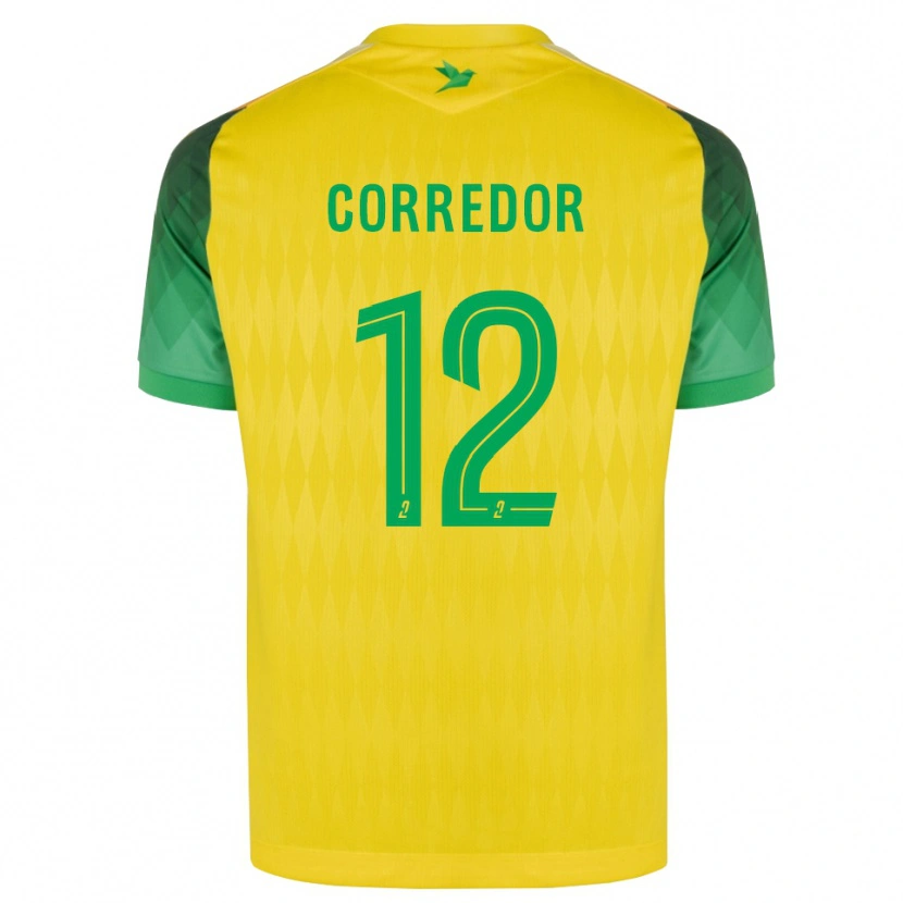 Danxen Kinder Killian Corredor #12 Gelb Grün Rot Heimtrikot Trikot 2026/27 T-Shirt Österreich