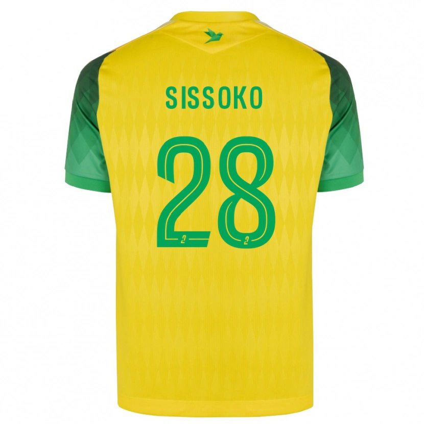 Danxen Kinder Ibrahima Sissoko #28 Gelb Grün Rot Heimtrikot Trikot 2026/27 T-Shirt Österreich