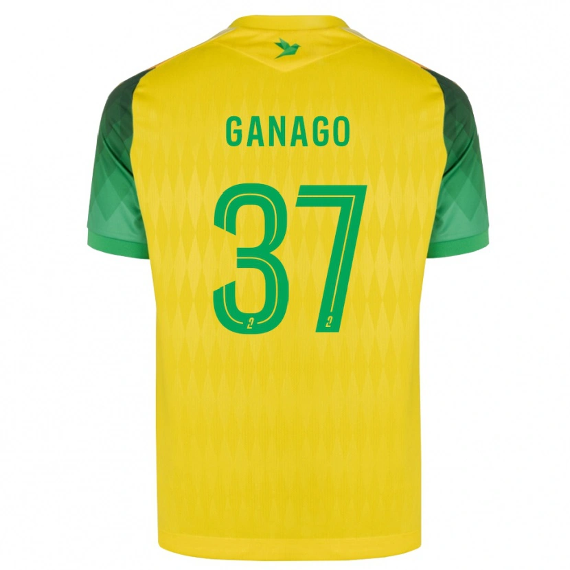 Danxen Kinder Ignatius Ganago #37 Gelb Grün Rot Heimtrikot Trikot 2026/27 T-Shirt Österreich