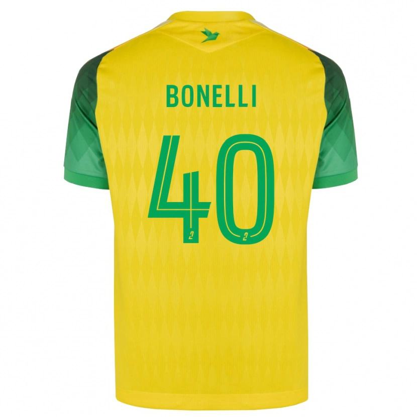 Danxen Kinder Lucas Bonelli #40 Gelb Grün Rot Heimtrikot Trikot 2026/27 T-Shirt Österreich