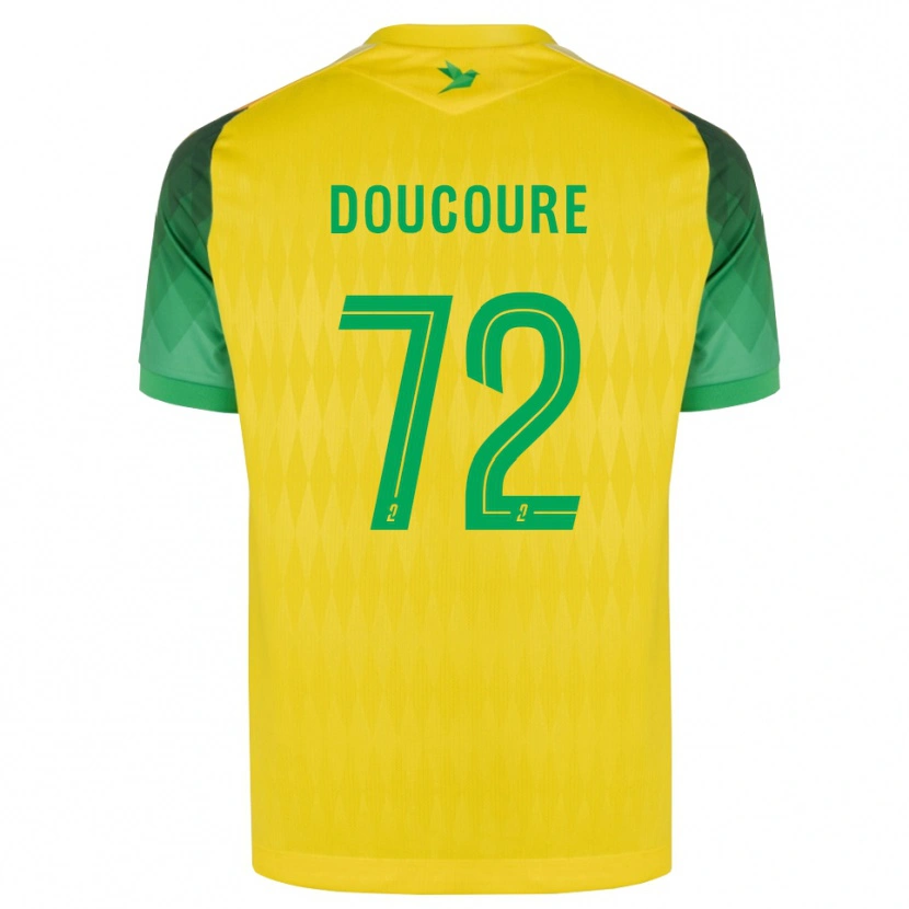 Danxen Kinder Sékou Doucouré #72 Gelb Grün Rot Heimtrikot Trikot 2026/27 T-Shirt Österreich