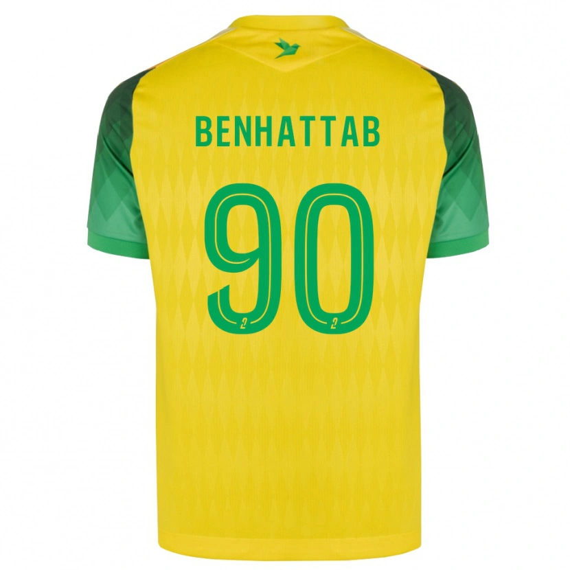 Danxen Kinder Yassine Benhattab #90 Gelb Grün Rot Heimtrikot Trikot 2026/27 T-Shirt Österreich