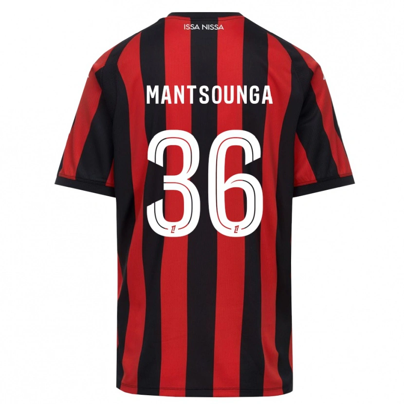 Danxen Kinder Brad-Hamilton Mantsounga #36 Rot Schwarz Weiß Heimtrikot Trikot 2026/27 T-Shirt Österreich