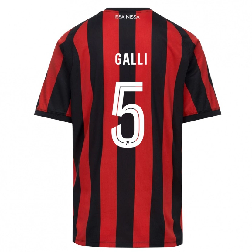 Danxen Kinder Clara Galli #5 Rot Schwarz Weiß Heimtrikot Trikot 2026/27 T-Shirt Österreich